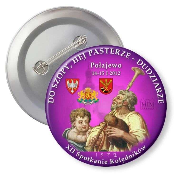 przypinka z agrafką Dudziarze 2012