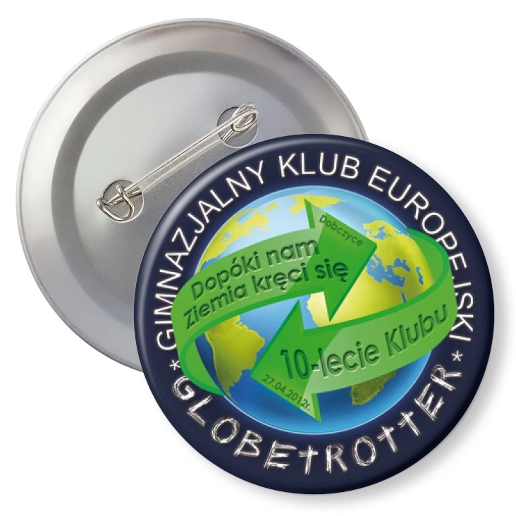 przypinka z agrafką Globetrotter