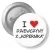 Przypinka z agrafką I love dziewczyny z Kopernika
