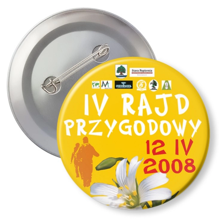 przypinka z agrafką IV Rajd Przygodowy Konstancin-Jeziorna