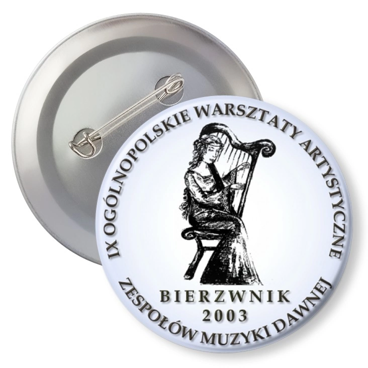 przypinka agrafka IX Warsztaty Artystyczne Bierzwnik