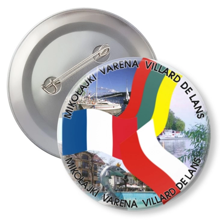 przypinka z agrafką Mikołajki Varena Villard de Lans