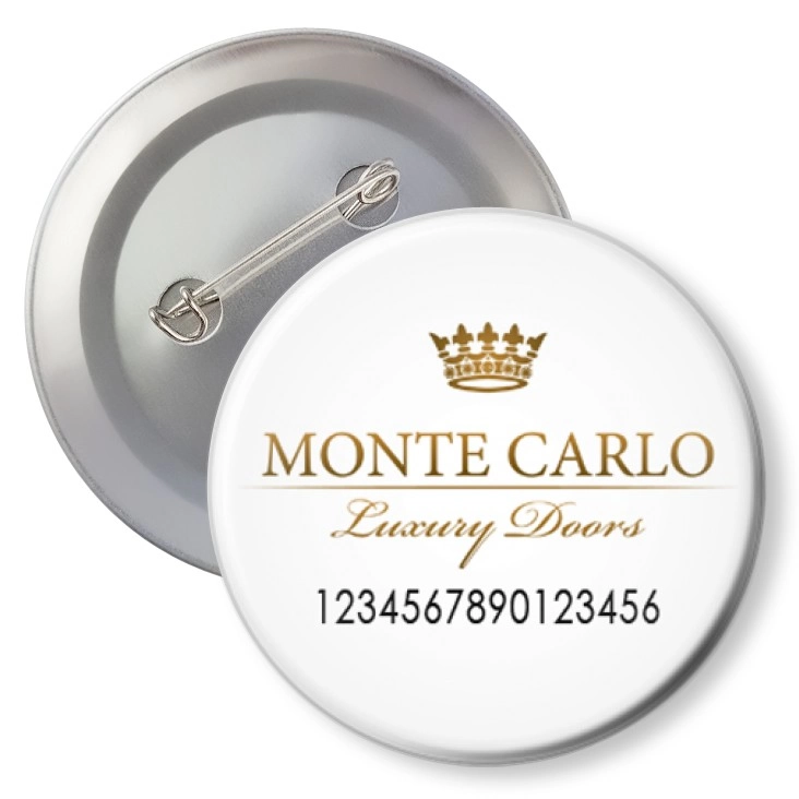 przypinka z agrafką Monte Carlo