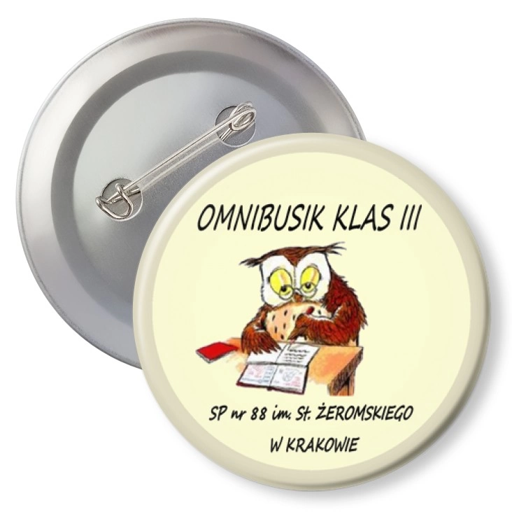 przypinka z agrafką Omnibusek