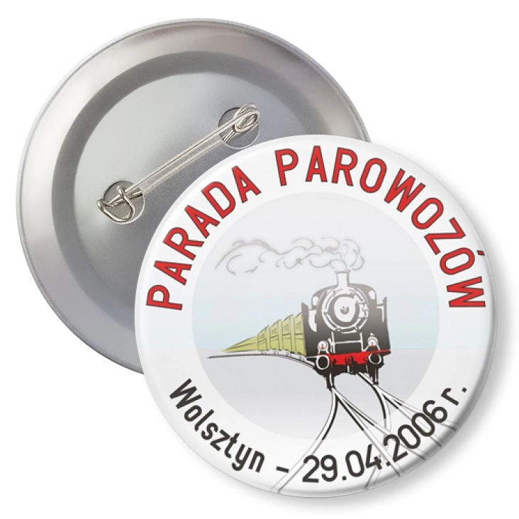 przypinka z agrafką Parada Parowozów - Wolsztyn 2006
