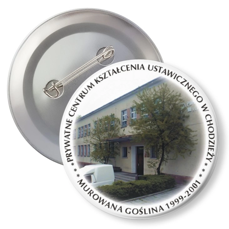 przypinka z agrafką Prywatne Centrum Kształcenia Ustawicznego w Chodzieży
