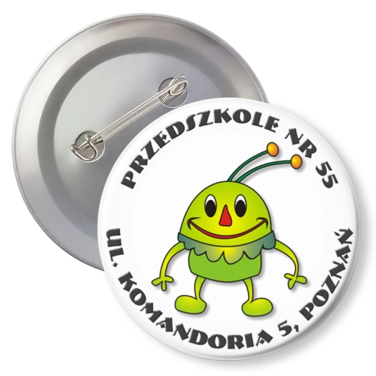 przypinka agrafka Przedszkole nr 55
