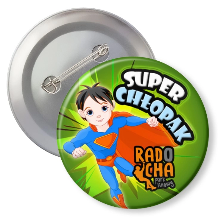 przypinka z agrafką Radocha - Super Chłopak