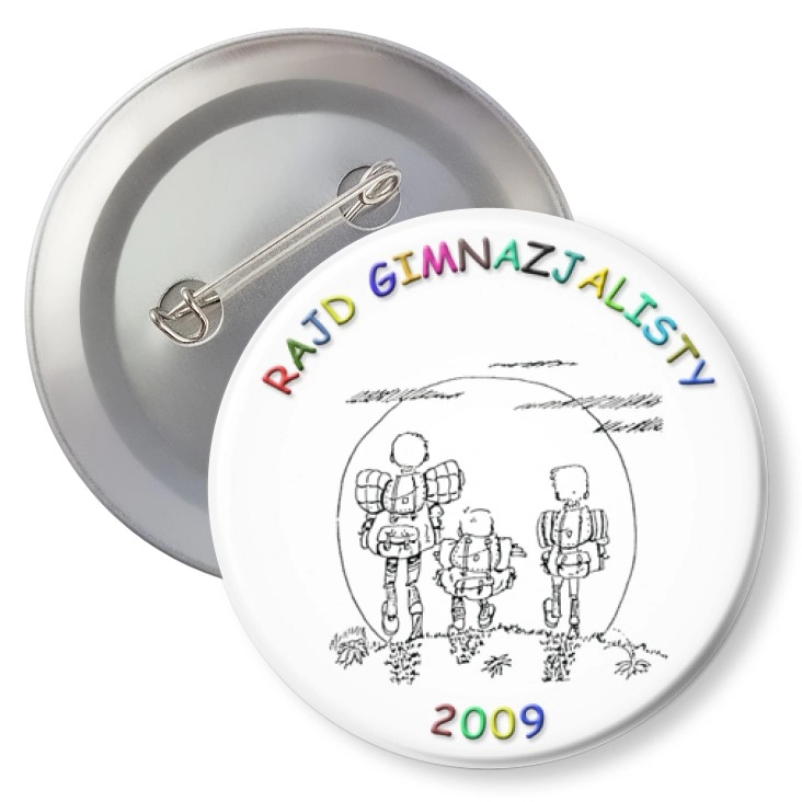 przypinka z agrafką Rajd Gimnazjalisty 2009