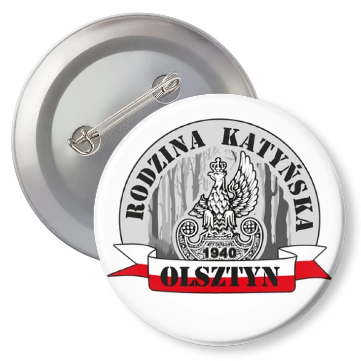 przypinka agrafka Rodzina Katyńska Olsztyn