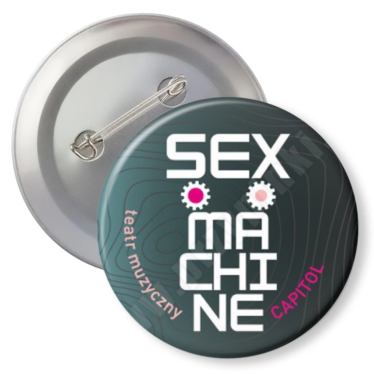 przypinka z agrafką Sex Machine