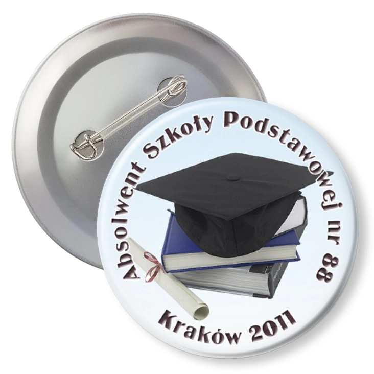 przypinka z agrafką SP 88 - Absolwent 2011