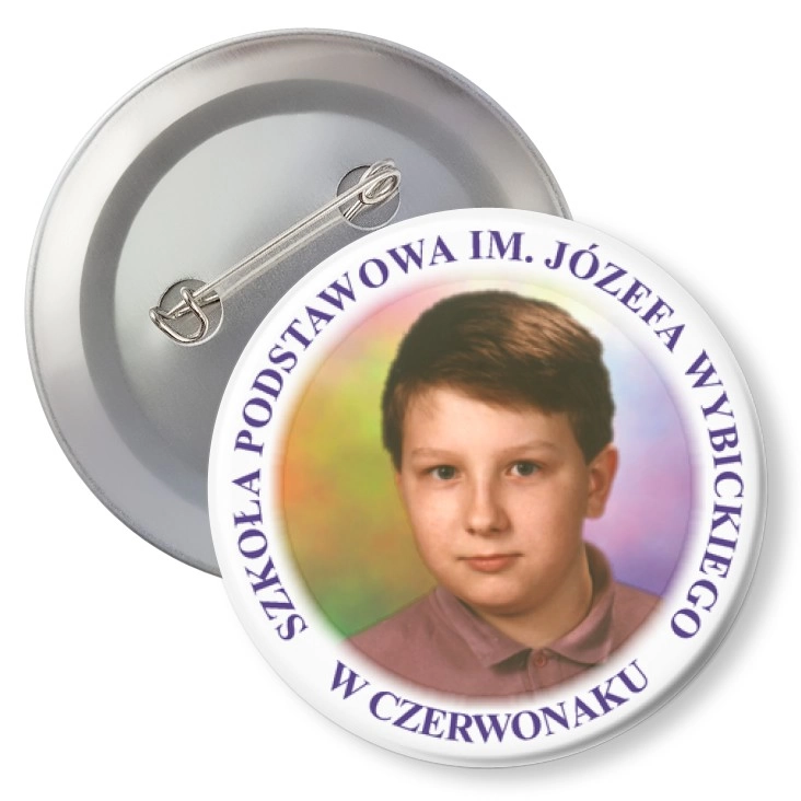 przypinka z agrafką SP im. J. Wybickiego w Czerwonaku