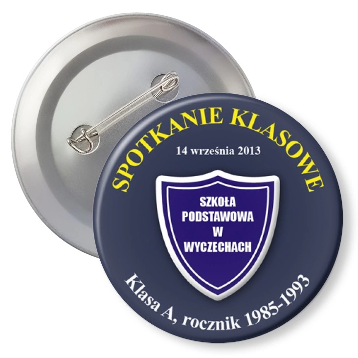 przypinka z agrafką Spotkanie klasowe