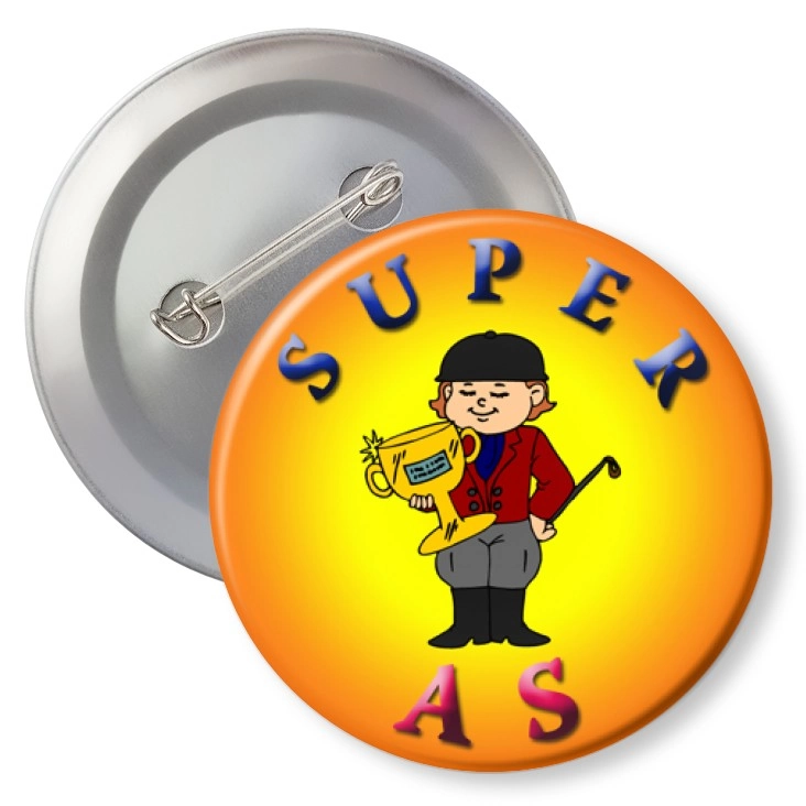 przypinka agrafka Super As