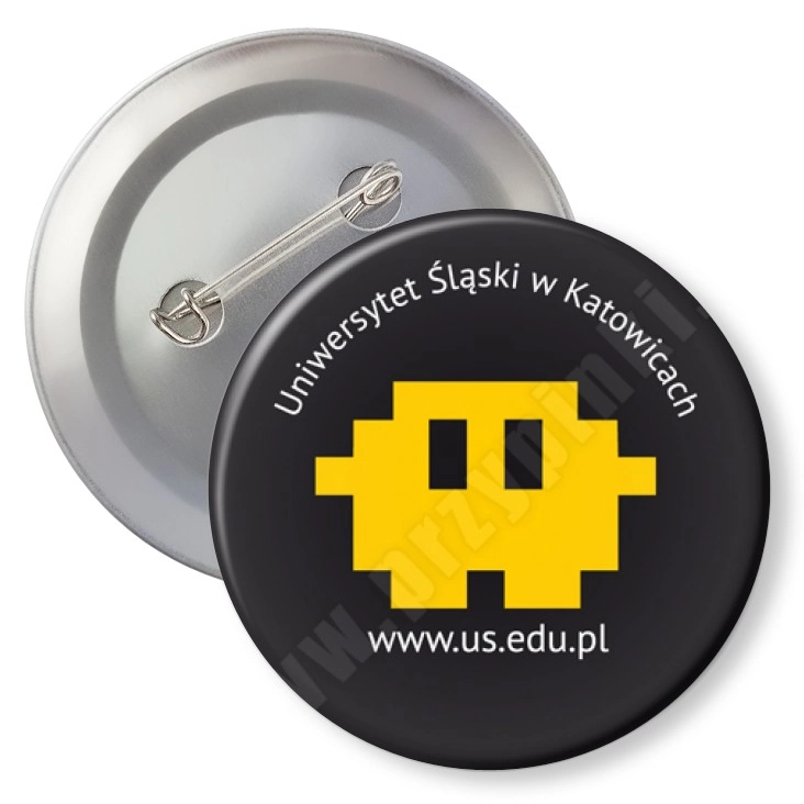 przypinka z agrafką Uniwersytet Śląski w Katowicach