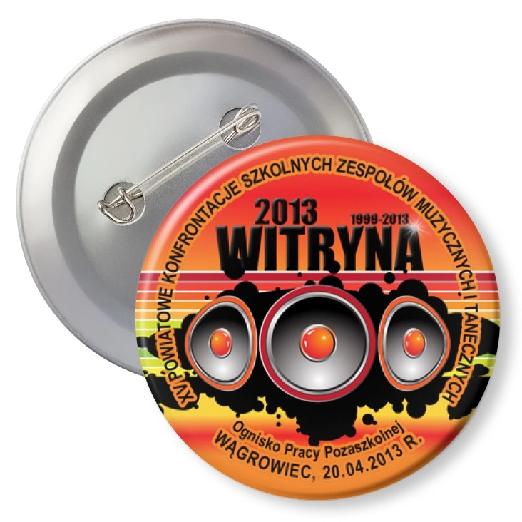 przypinka z agrafką Witryna 2013