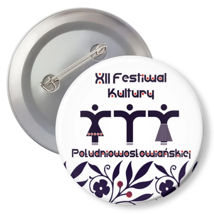 przypinka z agrafką XII Festiwal Kultury Południowosłowiańskiej