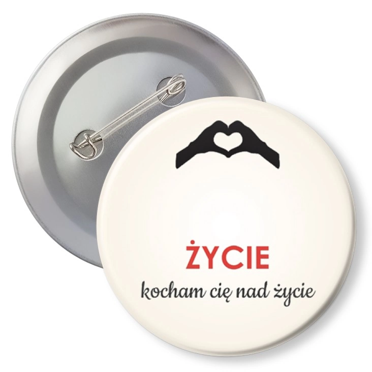 przypinka z agrafką Życie
