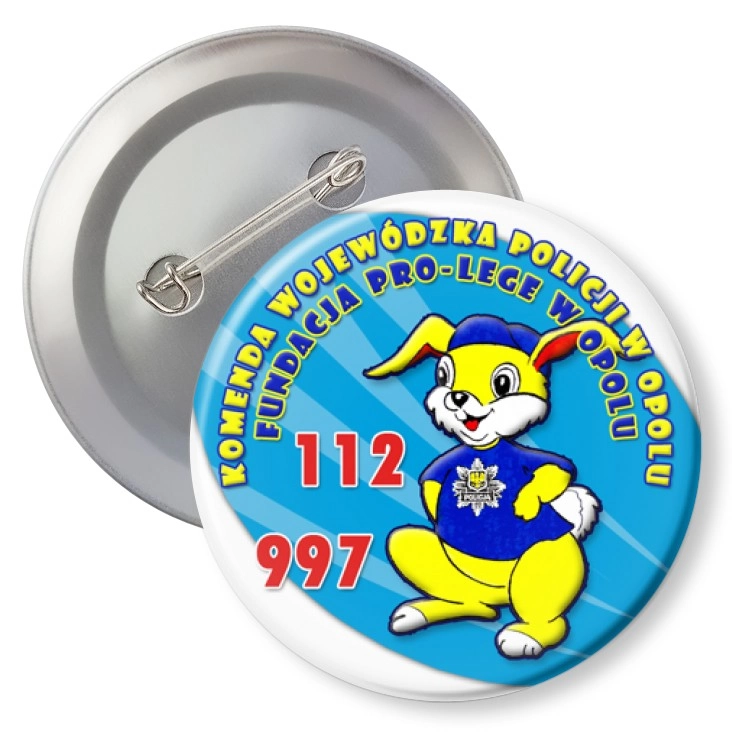 przypinka z agrafką Policuś A