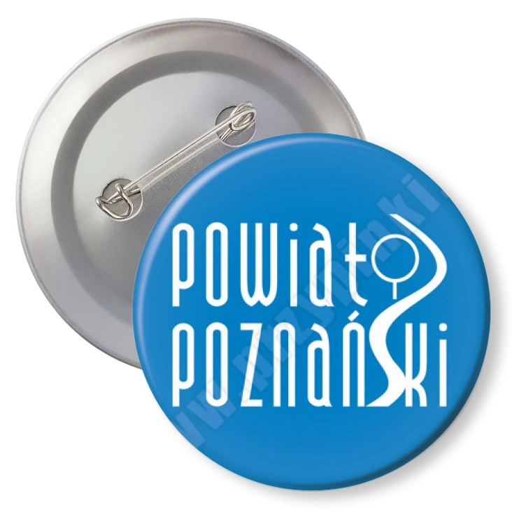 przypinka z agrafką Powiat Poznański