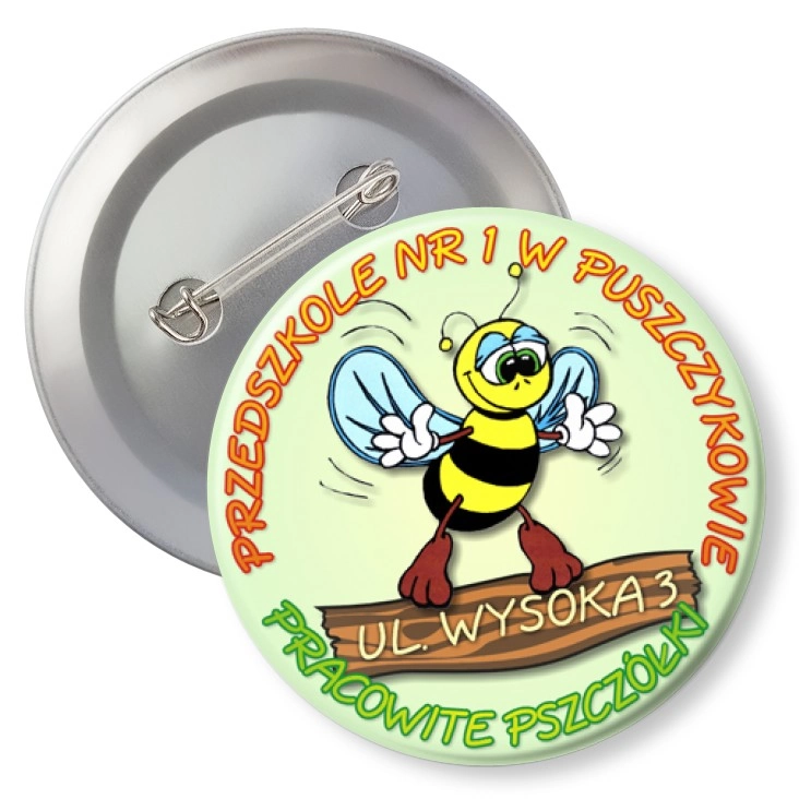 przypinka agrafka Przedszkole nr 1 w Puszczykowie
