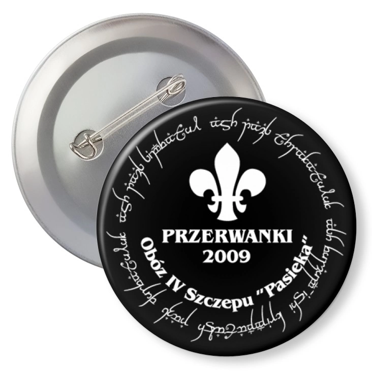 przypinka z agrafką Przerwanki 2009