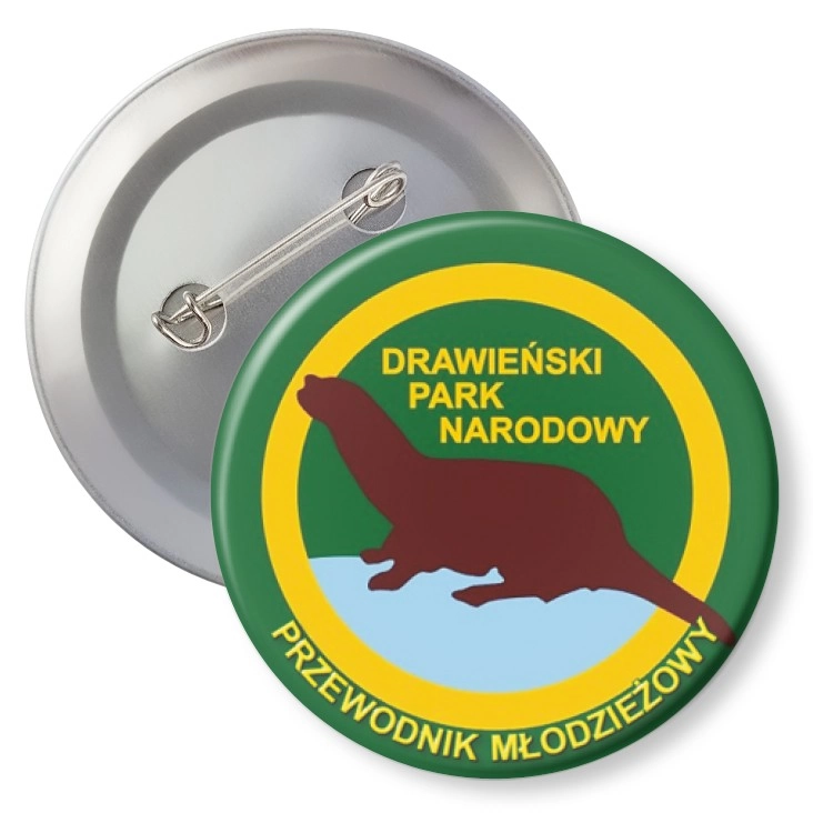 przypinka agrafka Przewodnik Młodzieżowy w Drawieńskim Parku Narodowym