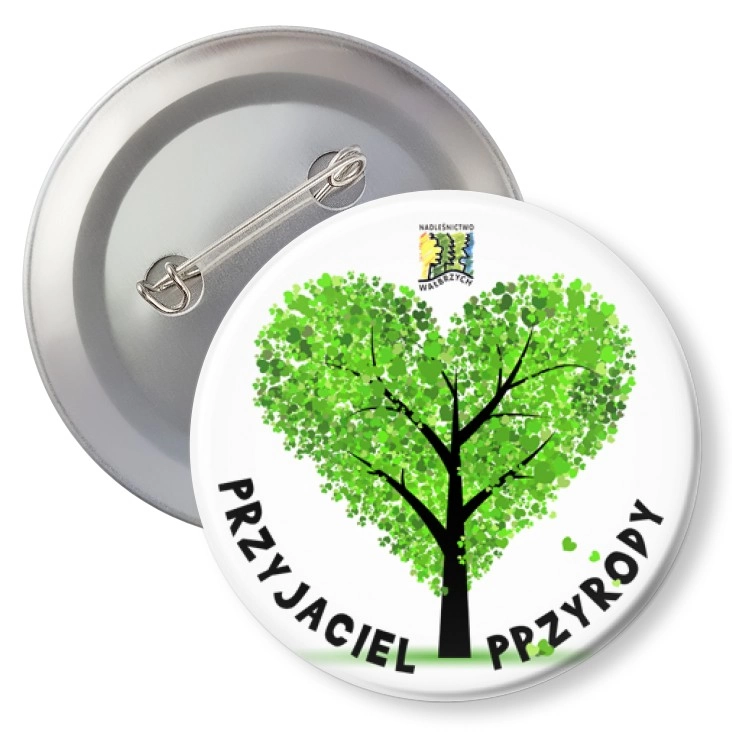 przypinka z agrafką Przyjaciel Przyrody