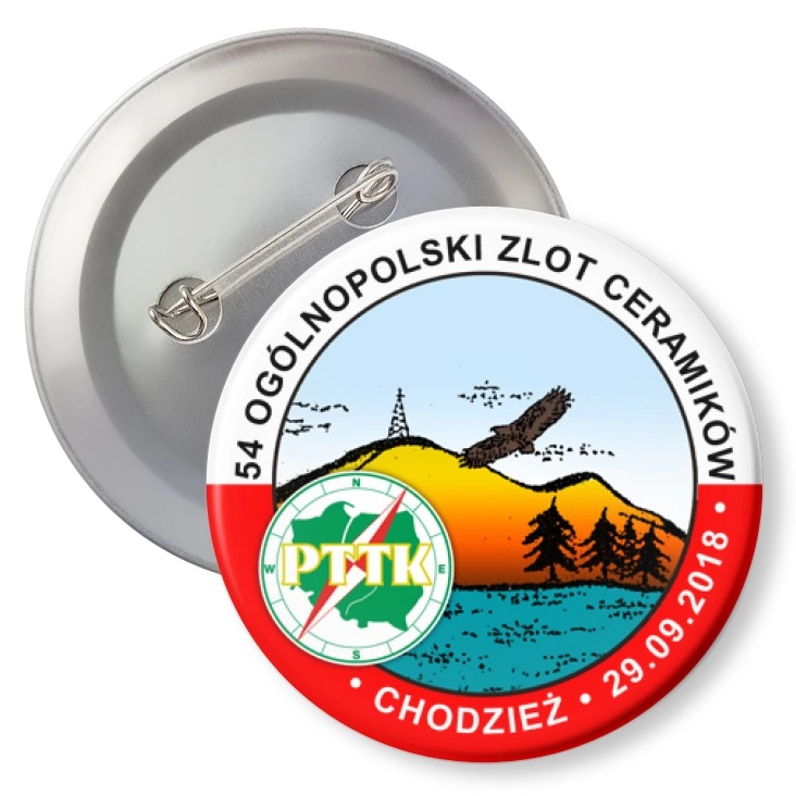 przypinka z agrafką 54 Ogólnopolski Zlot Ceramików