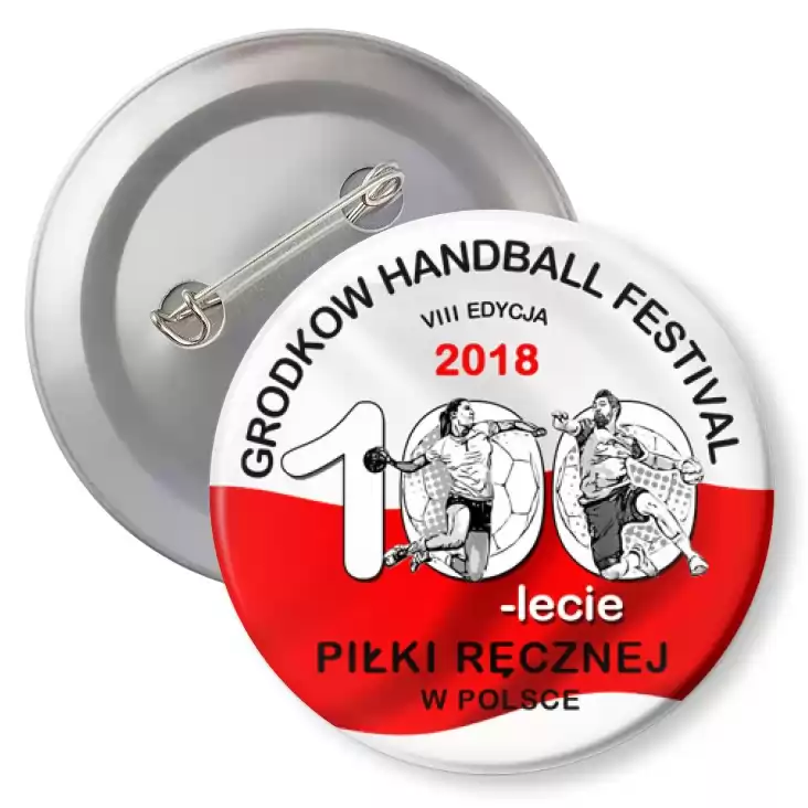 przypinka z agrafką 8 Grodkow Handball Festival