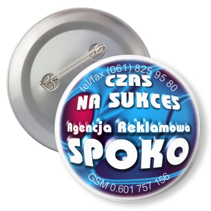przypinka agrafka Agencja Reklamowa SPOKO