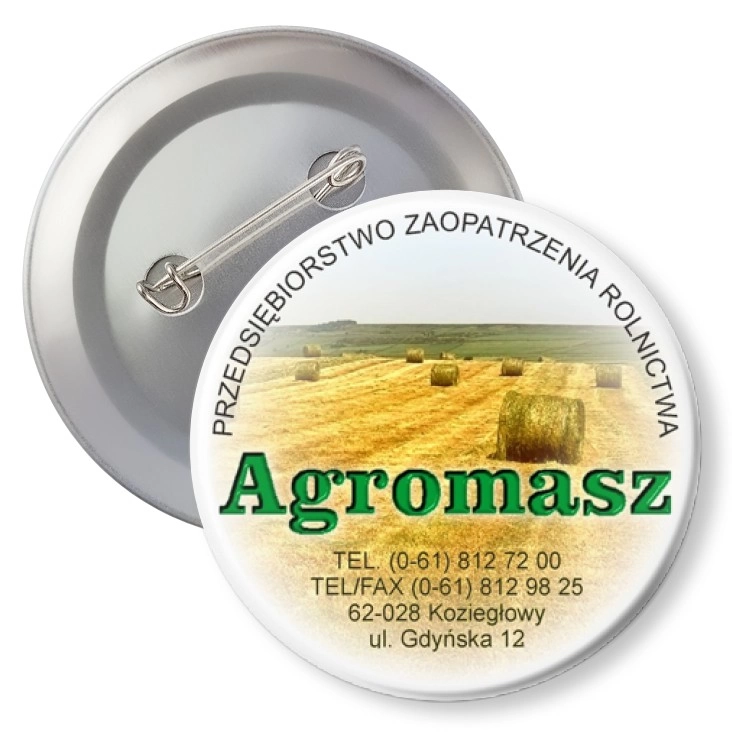 przypinka agrafka Agromasz Czerwonak