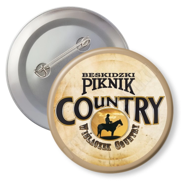 przypinka z agrafką Beskidzki Piknik Country