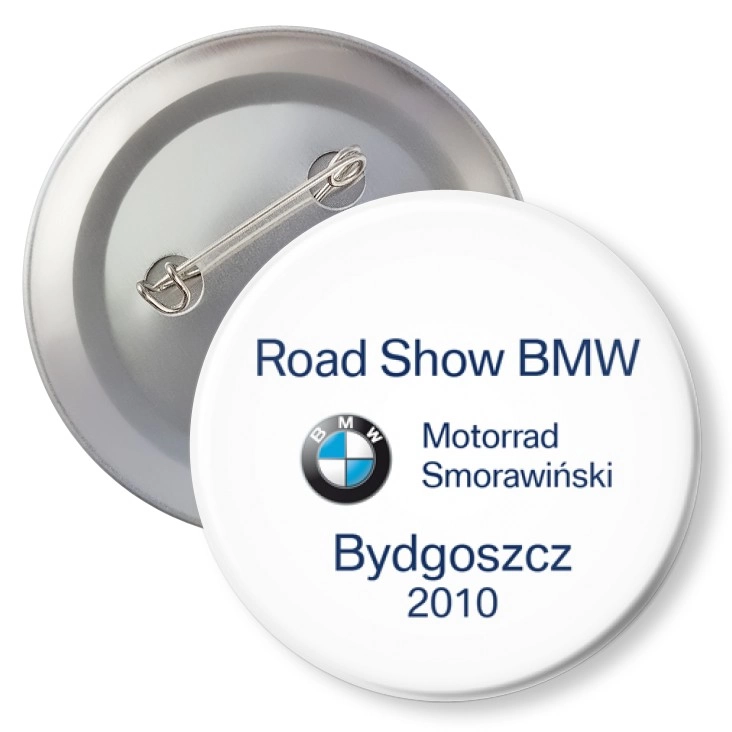 przypinka z agrafką BMW Road Show Bydgoszcz 2010