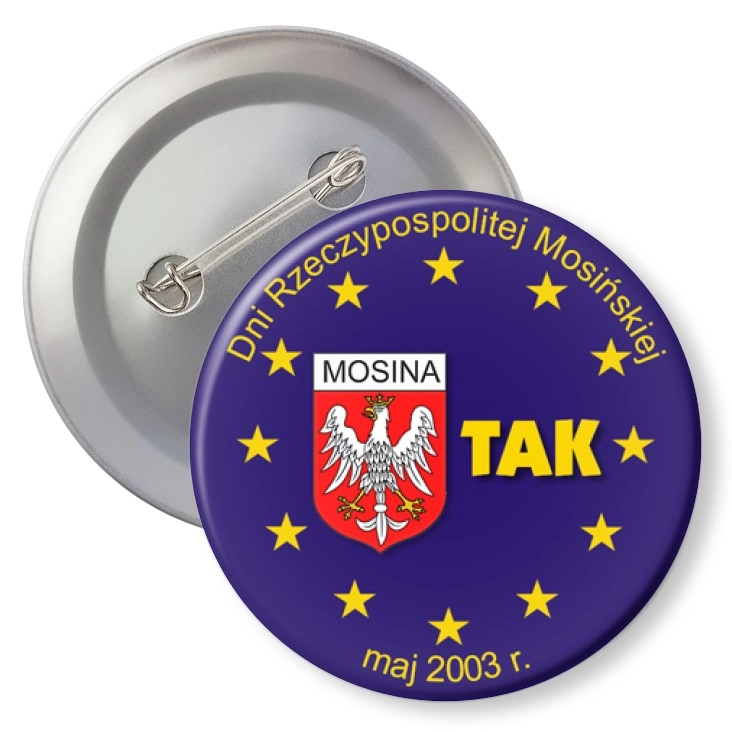 przypinka z agrafką Dni Rzeczypospolitej Mosińskiej