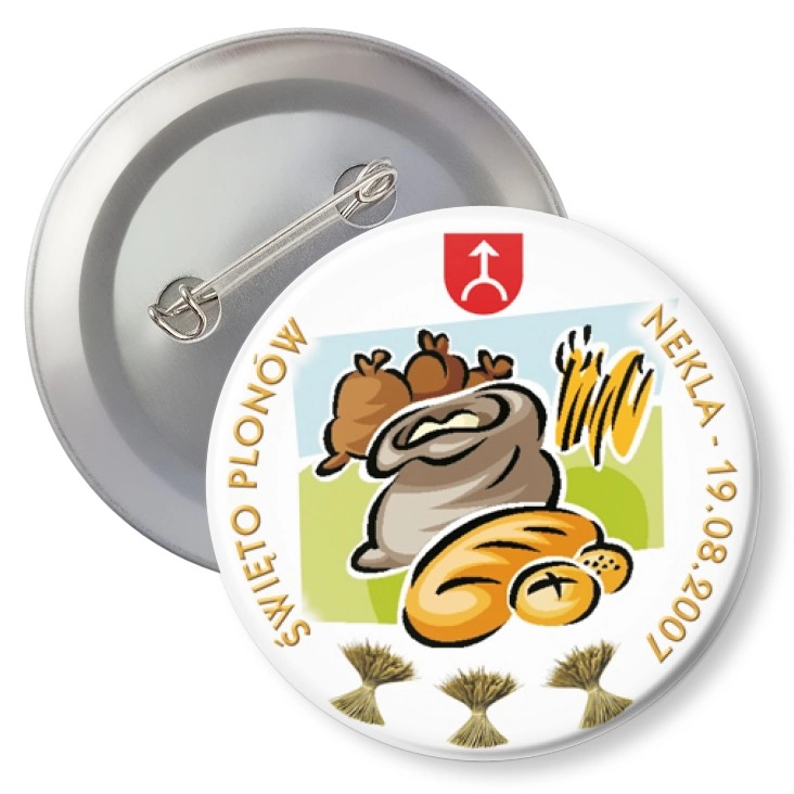 przypinka z agrafką Dożynki Gminne Nekla 2007