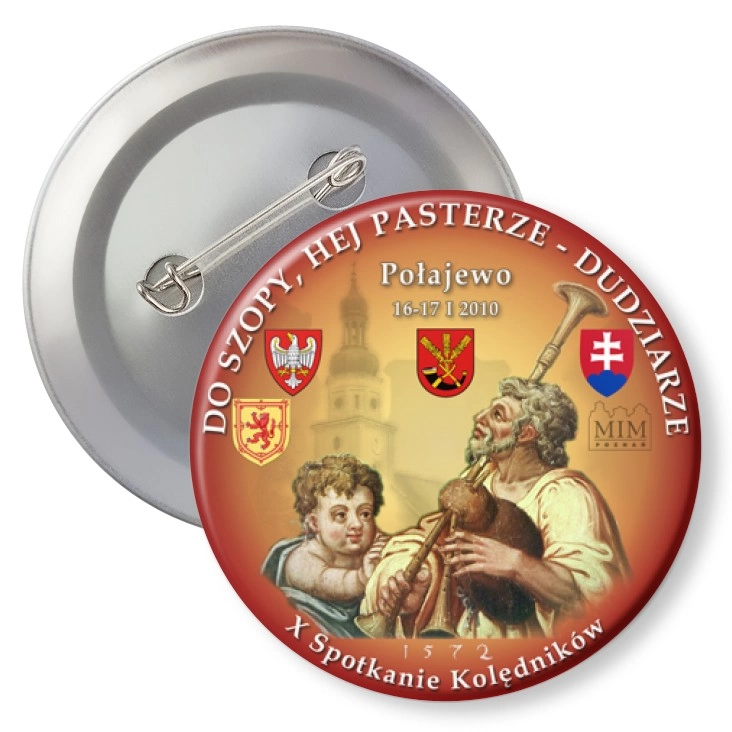 przypinka z agrafką Dudziarze 2010