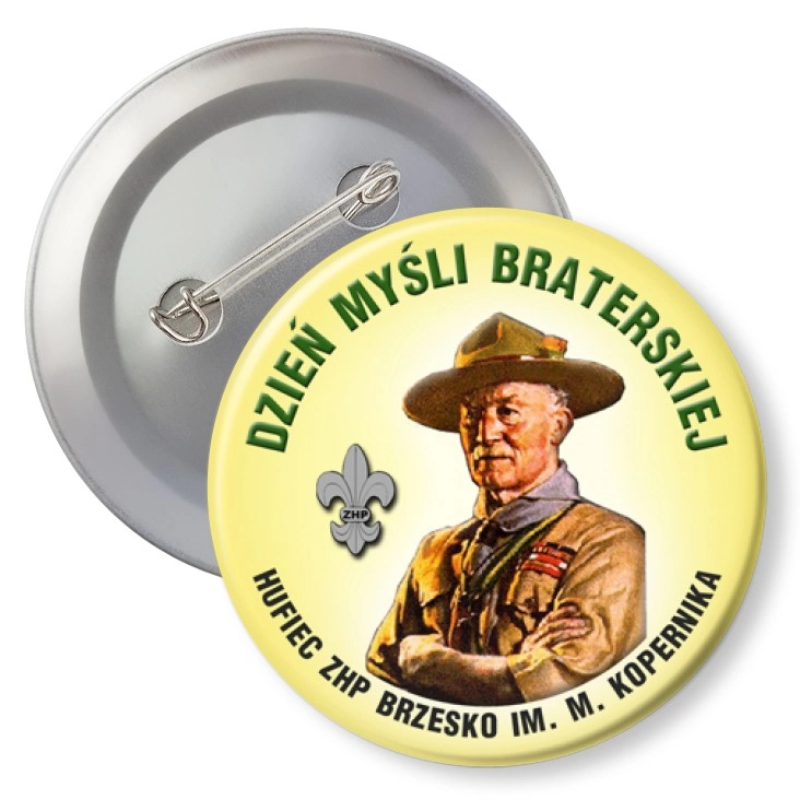 przypinka z agrafką Dzień Myśli Braterskiej