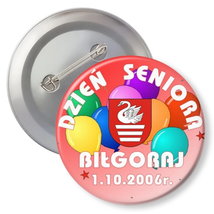 przypinka agrafka Dzień Seniora Biłgoraj