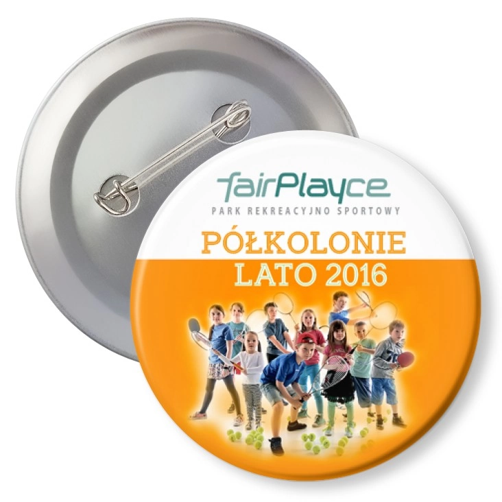 przypinka z agrafką FairPlayce - Półkolonie 2016