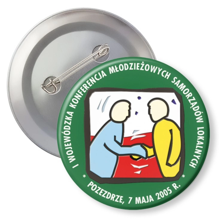przypinka z agrafką I Konferencja Młodzieżowych Samorządów Lokalnych