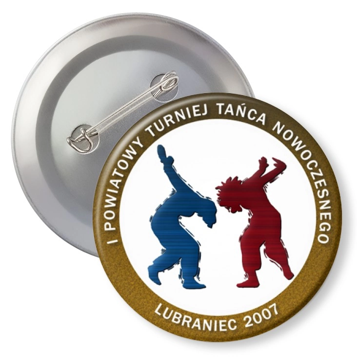 przypinka agrafka I Powiatowy Turniej Tańca Nowoczesnego - Lubraniec 2007