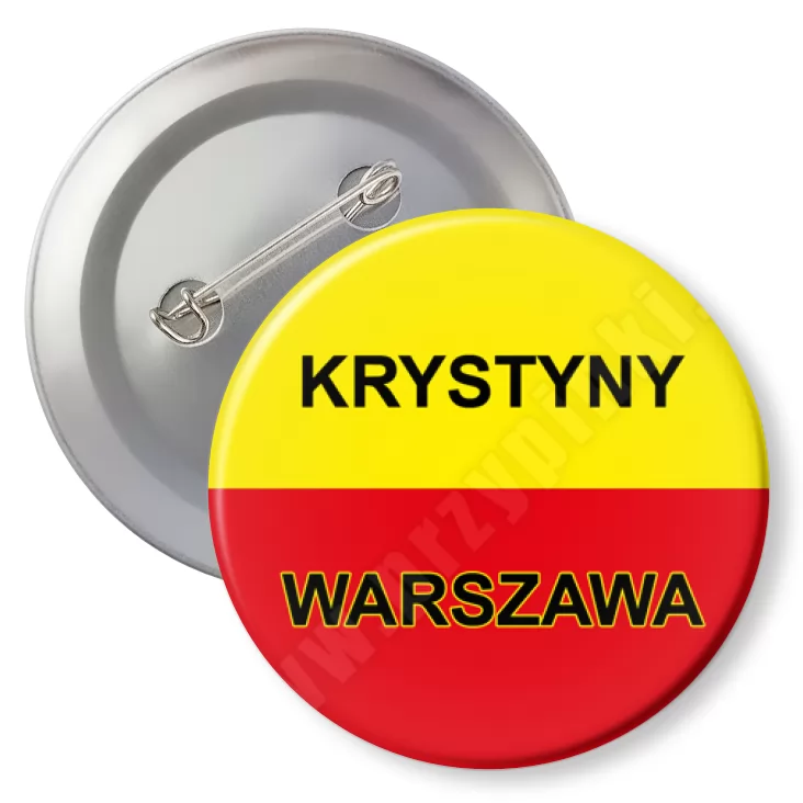 przypinka z agrafką Krystyny