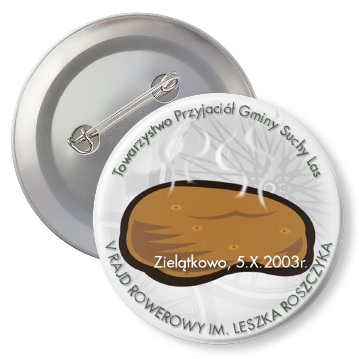 przypinka z agrafką Pieczona Pyra 2003