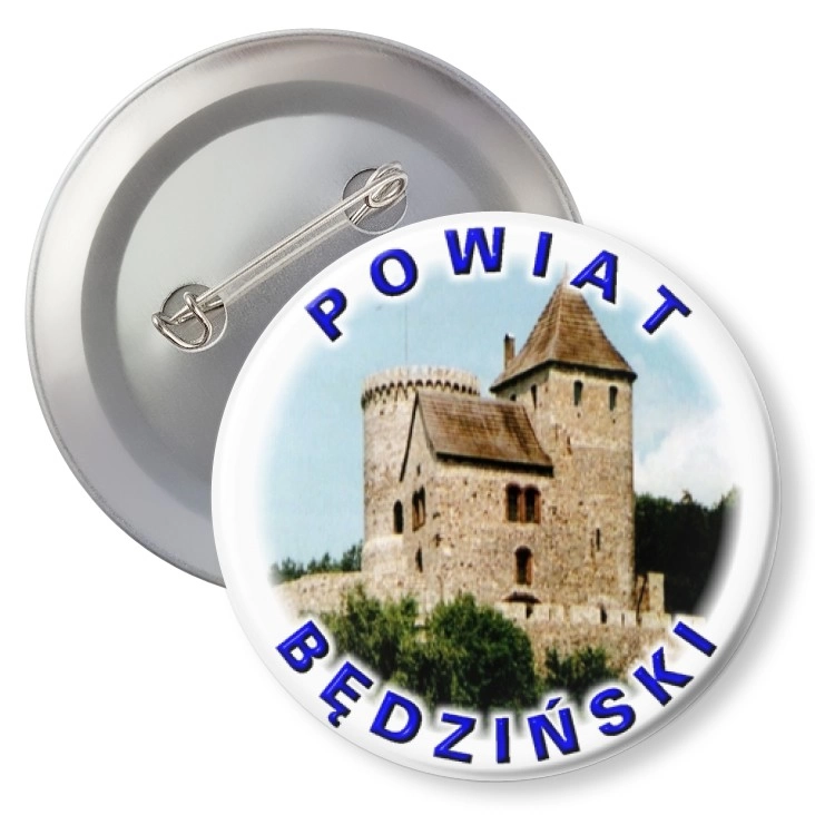 przypinka agrafka Powiat Będziński
