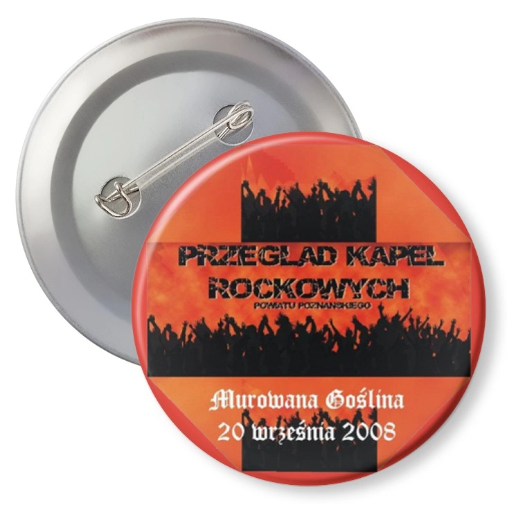przypinka z agrafką Przegląd Kapel Rockowych