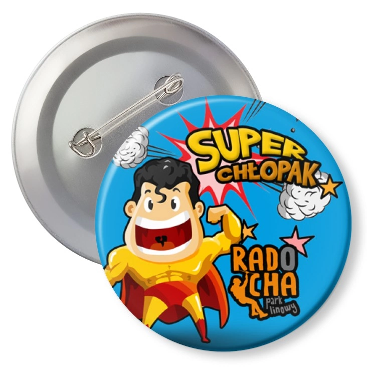 przypinka z agrafką Radocha - Super Chłopak