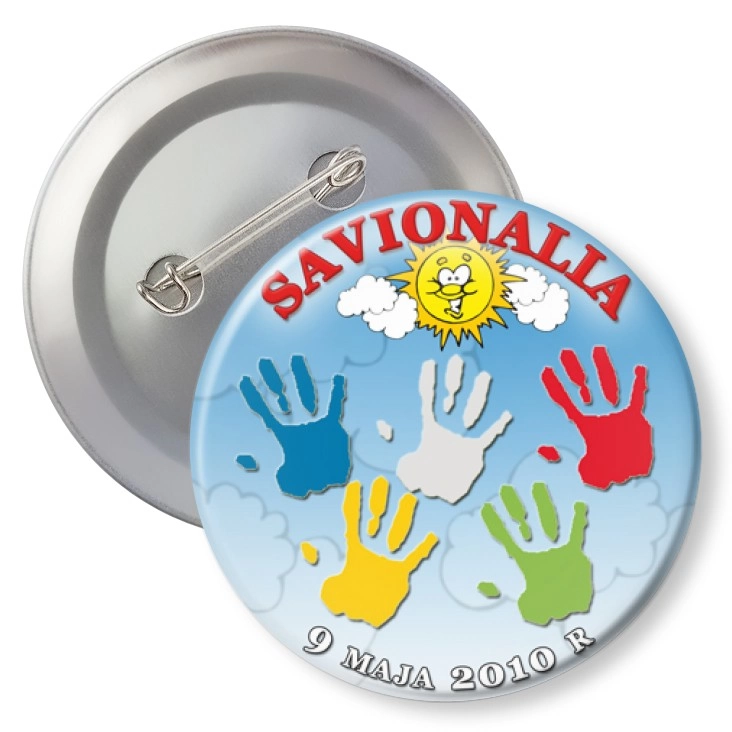 przypinka z agrafką Savionalia 2010