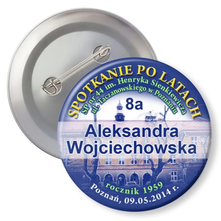 przypinka z agrafką SP nr 44 w Poznaniu - Spotkanie po latach